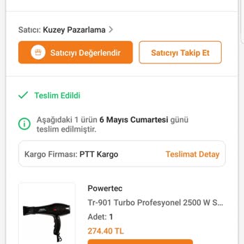 Trendyol Alışveriş Sonrası Servis Sureci