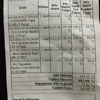 English Home Kötü Paketleme Ve Ürünün Zarar Görmesi