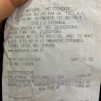 Watsons Oksitlenmiş Purest Serum