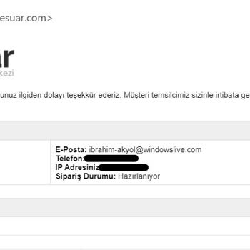 Cepsesuar Stokta Olmayan Ürün İptali Sonrası İade Etmeme