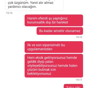Yemek Sepeti Siparişi Eksik Getirdi.