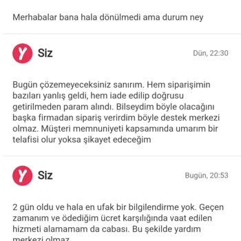 Yemeksepeti Çözümsüzlük Merkezi Cevap Bile Vermiyor