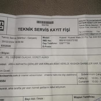 Huawei Servisi Batarya Değişimi Adı Altında Ekranımı Bozdu!