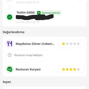 Maydanoz Döner Sultangazi Şubesi Gramaj Problemi