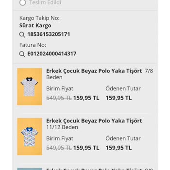 Sürat Kargo Hatalı Takip Numarası!