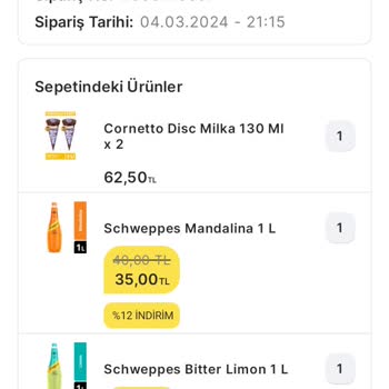 Migros Hemen Ücreti Ödenen Siparişimi İptal Etti