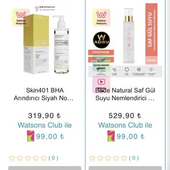 Watsons Online Yaptığım Alışveriş Var Olan Ürünleri Elimden Almışlar