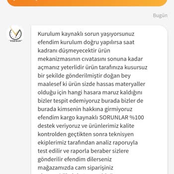 MetaQuartz Aksesuar (metasery) Duvar Saatindeki İmalat Hatasına Trendyol Ve Satıcıdan Kayıtsız Yaklaşım