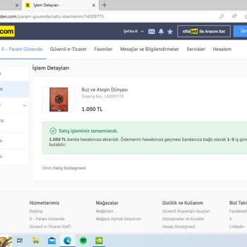 Sahibinden Param Güvende İle Yaptığım Satıştan Paramı Alamadım!