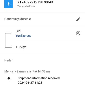 YunExpress Yun Ekspresle Kargom 37 Gündür Yolda. Ne Olduğu Hakkında Bilgi Yok