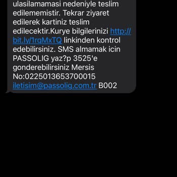 Passolig Kartı Kargo Şikayeti