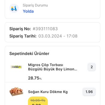 Migros Sanal Market Teslimat Sorunu
