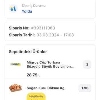 Migros Sanal Market Teslimat Sorunu
