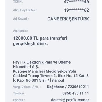 PayFix Paramı Başka Hesap Kullanıcısı Kendi Hesabına Almış İznim Olmadan