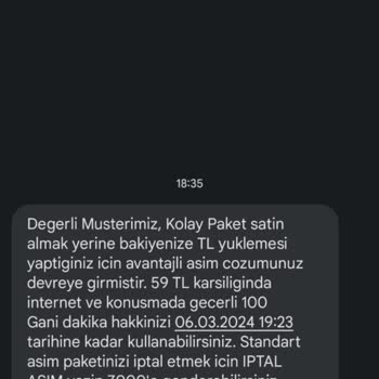Vodafone Paket Uygulaması İçin Şikayet