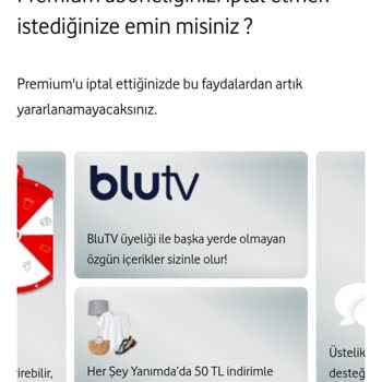 Vodafone Premium İptal Etmiyor