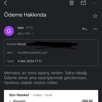 Heryerbitki.com Ödeme Aldı Ama Sipariş Gözükmüyor. İletişim Yok!