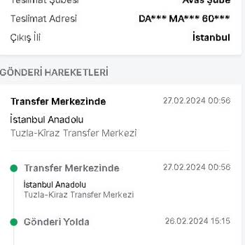 Trendyol Express İstanbul İçi Teslimatta Yaşanan Gecikme Ve Mağduriyet