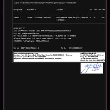 Garanti BBVA Başka Banka Üzeri EFT İşlemim Sonrası Mağduriyet