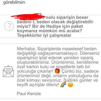 Paul Kenzie Sipariş Sorunları Ve İletişim Yetersizliği