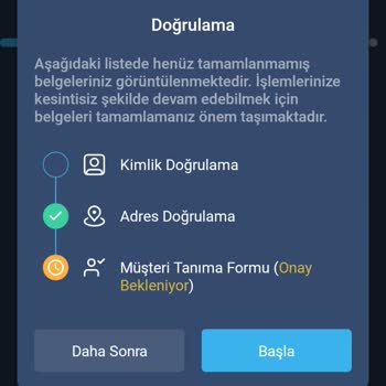 Bitexen Onay Sorunu Yaşıyorum