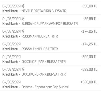 Enpara Her Mağazadan 2 Kez Tutar Çekimi