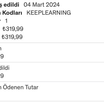 Udemy Geri İade Yapmıyor