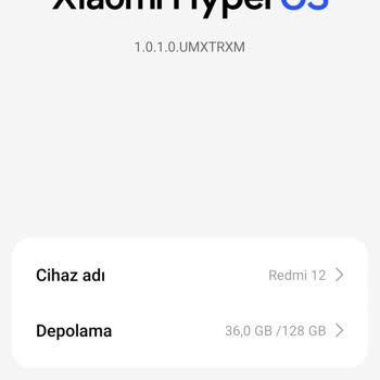Redmi 12 Sürümü