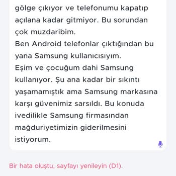Samsung A54 De Ekranda Gölge Sorunu