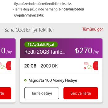 Vodafone Taahhüt Bitmeye Yakın Fahiş Fiyatlı Teklifler
