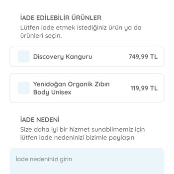 Ebebek Mağduriyet İlk Anılarım Hediye Kutusundan Hediye Kart Çıkmadı