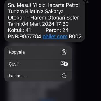 Isparta Petrol Turizm Seyahatim Sırasında Yaşadığım Hayal Kırıklığı