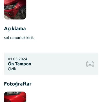 Tiktak Ta Benden Önce Araca Verilen Hasarın Faturasının Bana Yazılması