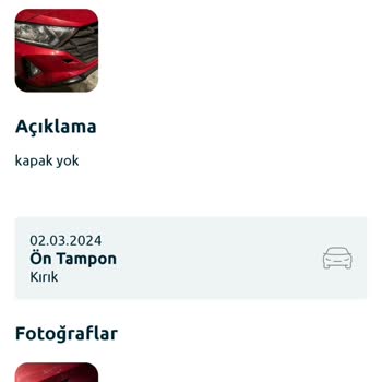 Tiktak Ta Benden Önce Araca Verilen Hasarın Faturasının Bana Yazılması