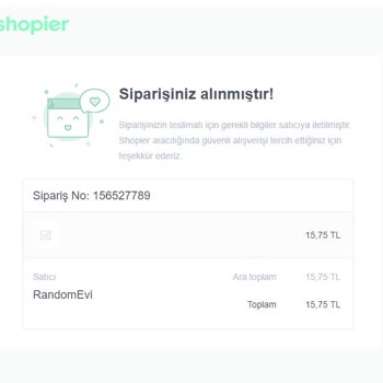 Shopier Random Evi Saçmalığı
