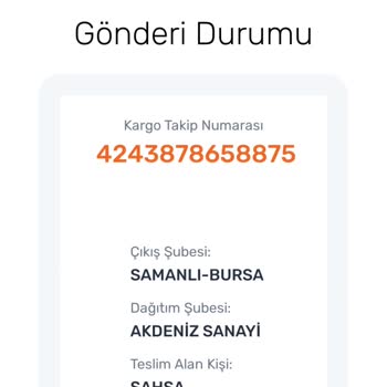 Akdeniz Sanayi Aras Kargo Ürünü Getirmeden Teslim Edildi Gösterdi