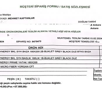 İstikbal Teslim Edilmeyen Ürün