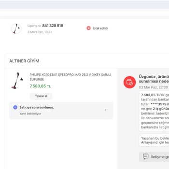 Hepsiburada Ürünü Al, Fiyatı Değiştirip İptal Etsin, Ortada Kal!