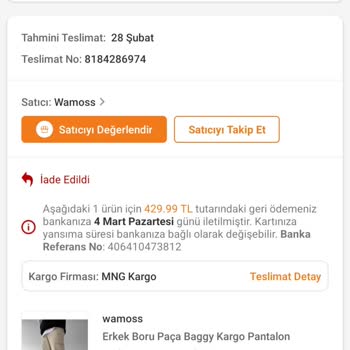 İninal Kart Trendyol İade Sürecinde Gecikme Yaşanıyor