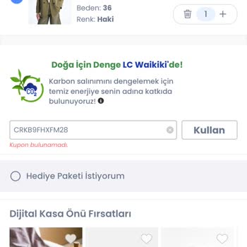 LC Waikiki Kupon Hatası Vermiyor