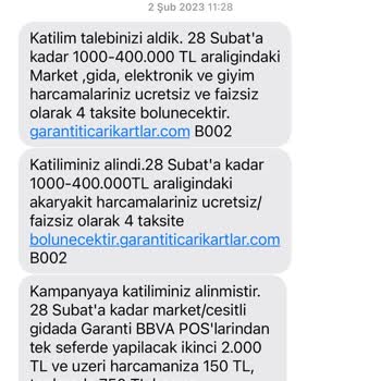 Garanti Bankası Kampanya Sorunları