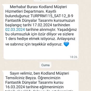 Kodland Sunulmayan Hizmet&Ücret İadesi