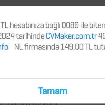 Cvmaker.com.tr Müşteri Memnuniyeti Sorunu: Beklenmedik Ücretlendirme