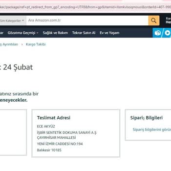 AGT Kurye Siparişimi Teslim Etmiyor