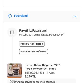 Karaca Züccaciye Karaca Ve Sendeo Kargo Ürünü Teslim Etmiyor Ve İade Yapmıyorlar