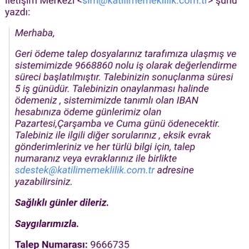 Katılım Emeklilik Katilim Saglik Tıbbi Malzeme Tazminat Haksizliği
