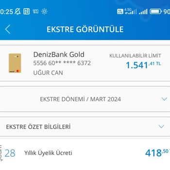 Denizbank Almayacağım Dediği Kart Aidatını Alıyor