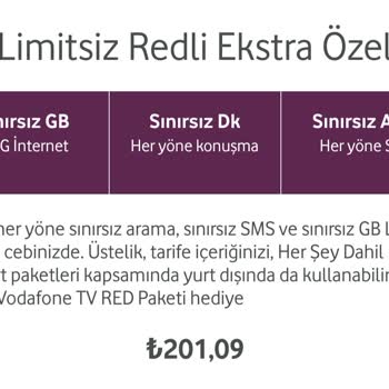 Vodafone Taahhüt Süresi Dolması Sonrası Fahiş Fiyat Arttırımı.