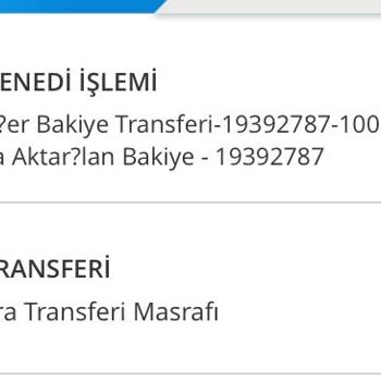 Denizbank Diğer Bakiye Transferi Diyerek Hesabımdan Çekilen Paralar