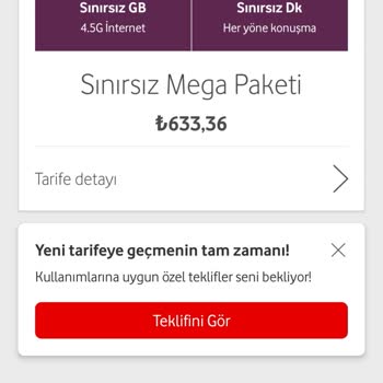 Vodafone Mobil Paket Değişikliği Mağduriyeti